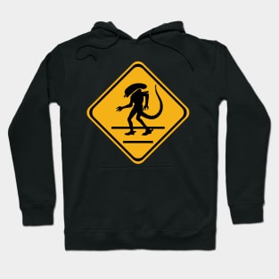 Alien Crosswalk Sign 1 Hoodie